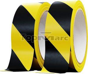 Black & Yellow Hazard Tape for Floor Marking