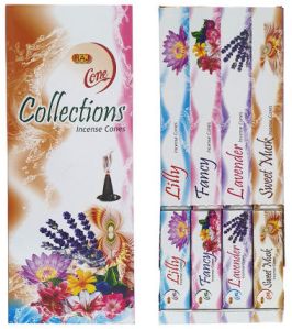 Cone Collection White Mix in 1DZ-  Lily, Lavender, Sweet Musk, Fancy