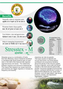 200 Ml Stresstex-M Migraine Pain Relief Syrup