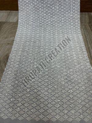 44inch embroidery work viscose georgette fabric