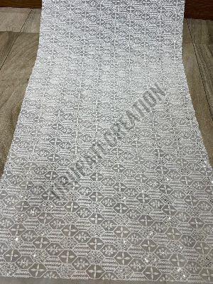 44inch embroidery work viscose georgette fabric