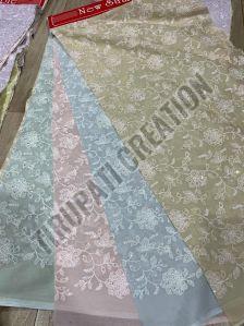 Chikankari Embroidery Work Mulmul Cotton Fabric
