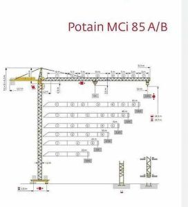Potain External Tower Crane Rental Service