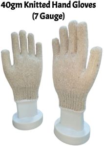 40gm Blue Cotton Knitted Hand Gloves