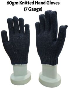 40gm Blue Cotton Knitted Hand Gloves