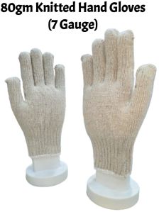 40gm Blue Cotton Knitted Hand Gloves