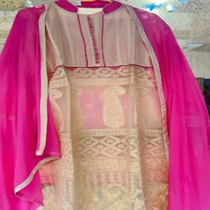 Self Embroidered Unstitched Suit