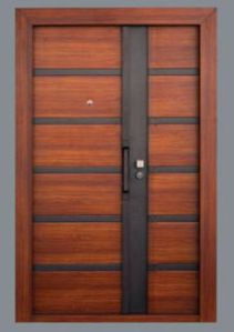2050x1200 Mm Designer Brown Steel Luxury Bedroom Door