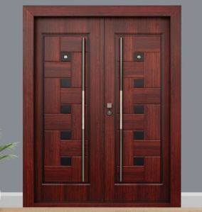 2350X1500 Mm Designer Red Steel Luxury Entrance Door