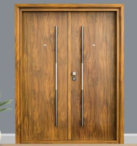 2350X1500 Mm Golden Brown Steel Luxury Entrance Door
