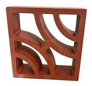 Terracotta Circle Breeze Block