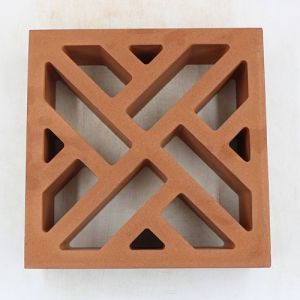Terracotta Cross Breeze Block