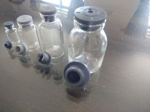 Glass Vials with Rubber Stoppers