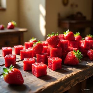 Strawberry Cubes