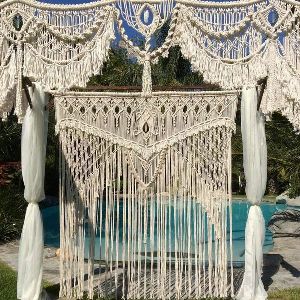 Handmade Macrame Wedding Backdrop
