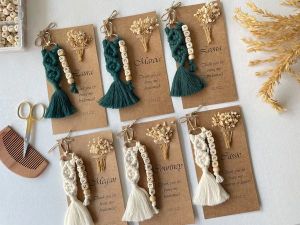 Handmade Personalized Macrame Keychain