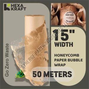 15 Inch Hexakraft Honeycomb Paper Bubble Wrap Roll
