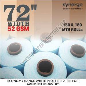 72 Inch Width Garment Economy White Plotter Paper Roll
