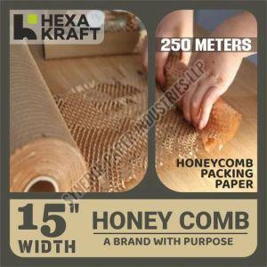 Brown Hexakraft Honeycomb Paper Bubble Wrap Roll