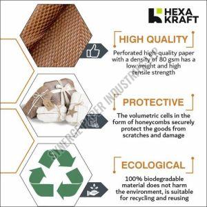 Brown Hexkraft Honeycomb Paper Roll
