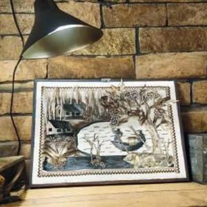 Rustic Jute &AMP; Natural Fiber Framed Art