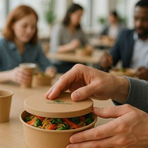 96mm Double Layer Paper Bowl Lids