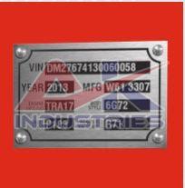 Aluminium Anodised Name Plates