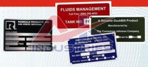 Silver Aluminium Etching Name Plates