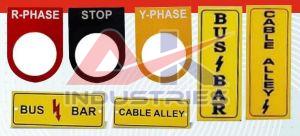 Control Panel Name Plates