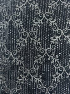 Dn-684 38 Inch Velvet Embroidery Fabric
