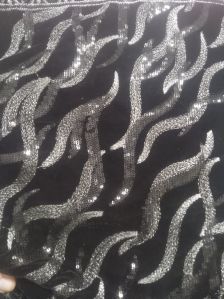 Dn-694 38 Inch Velvet Embroidery Fabric