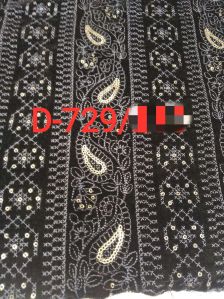 Dn-729 38 Inch Velvet Embroidery Fabric