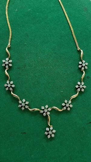 Ladies American Diamond Necklace Set