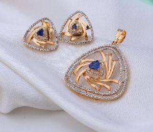 Ladies Artificial Party Wear Pendant Set