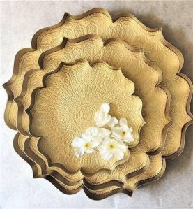 Elegant Floral Floating Candle Holder – Gold-Plated Diya for Diwali and Home Decor