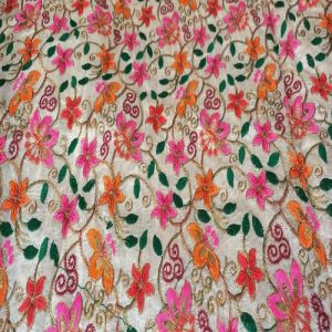 Multicolor Embroidery Fabric