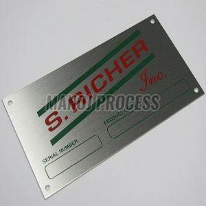 Aluminum Serial Number Plates