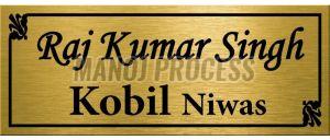 Golden Brass Name Plates