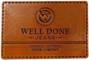 Brown Leather Label