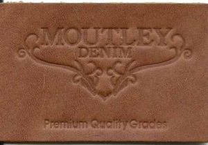 genuine leather label
