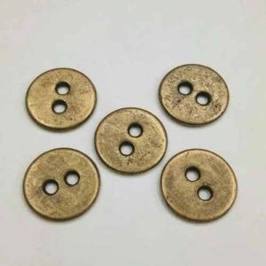 Zinc Alloy Round Garment Button