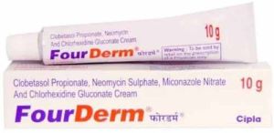 10gm Fourderm Chlorhexidine Gluconate Clobetasol Miconazole Neomycin Cream