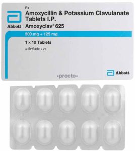 Amoxyclav 625mg Amoxicillin Potassium Clavulanate Tablet
