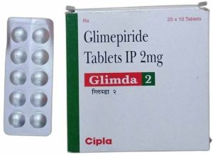 Glimda 2mg Glimepiride Tablet