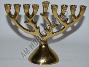 Classic Golden Menorah