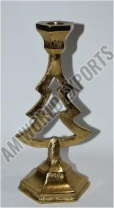 Festive Christmas Tree Taper Candle Holder