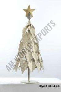 Golden Pointed Leaf Christmas Tree