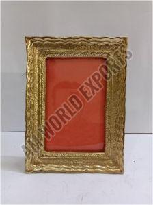 Golden Textured Rectangular Aluminium Photo Frame