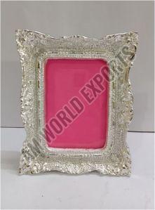Ornate Silver Plated Rectangular Photo Frame