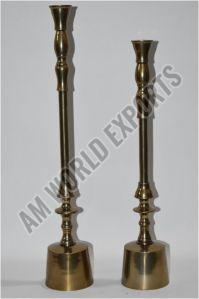 Sleek Modern Taper Candle Holder Set OF 2 Pcs